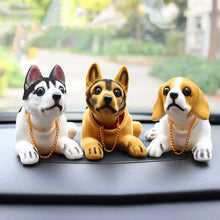 Creative Bobble Head Dog Figure Ornament Statue Cute Shaking Head Dog Car Ornament for Car Dashboard Tabletop Decoration Bobbing