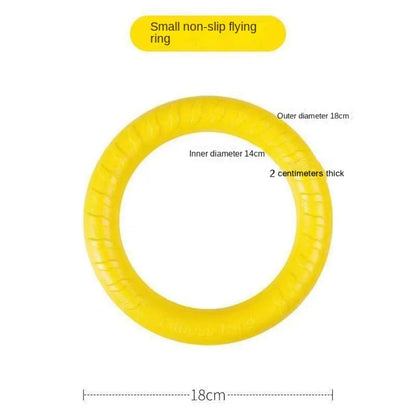Dog Ring Toys Indestructible Chewing Flying Floating Training Tools Fetch for Small Medium Large Dogs Throwing Catching Flying