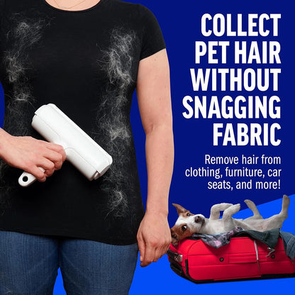 Pet Hair Remover With Washable Double-Sided Drum Adhesive Brush Suitable For Sofa Carpet Clothing And Bedding Hair Removal Tools