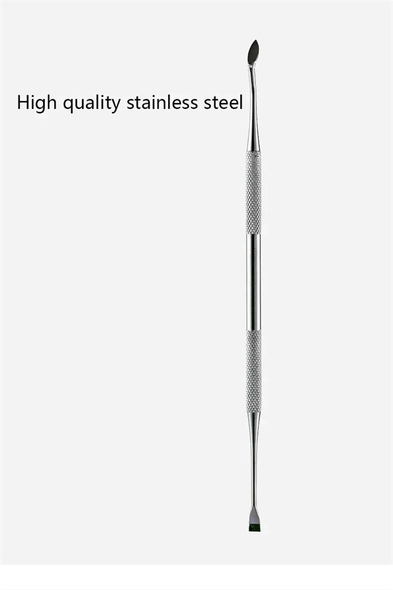 Pet Dog Toothbrush Stainless Steel Double Head Tooth Cleaning Tool Brush Bad Breath Tartar Teeth Care For Dog Cat Supplies