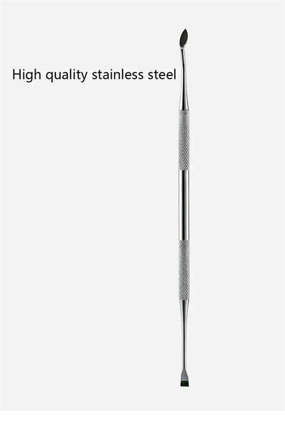 Pet Dog Toothbrush Stainless Steel Double Head Tooth Cleaning Tool Brush Bad Breath Tartar Teeth Care For Dog Cat Supplies