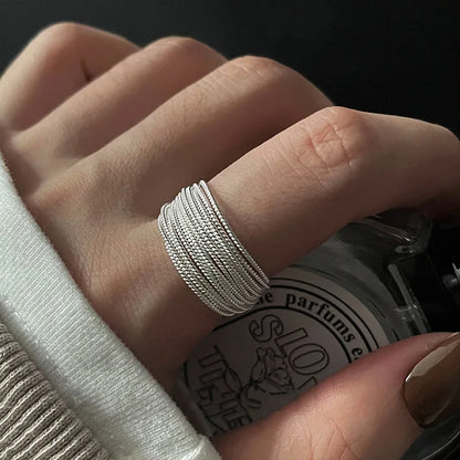 New 2024 Minimalist Thin Rings For Women Wedding Brilliant Cubic Zircon High Quality Versatile Female Finger Ring Jewelry Gifts