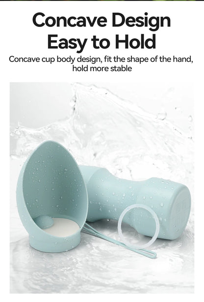 ROJECO Pet Water Bottle for Dog Cat Outdoor Foldable Puppy Dog Walking Drinking Bowl Portable Soft Silicone Travel Drinking Bowl