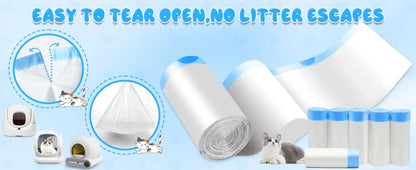 Extra-Thick Cat Litter Bags for Automatic Litter Box Cat Litter Box Liners for MeoWant/catlink/Tonepie Katzentoilette Müllbeutel