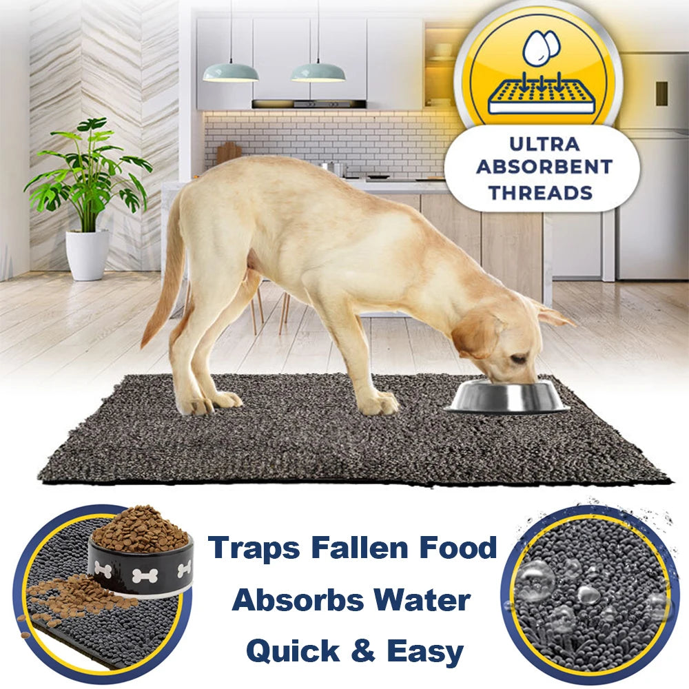 Dog Door Mat Easy To Clean Pet Paws Rug Carpet Washable Absorbent Dogs Diapers Pads Soft Cushion For Small Large Dogs