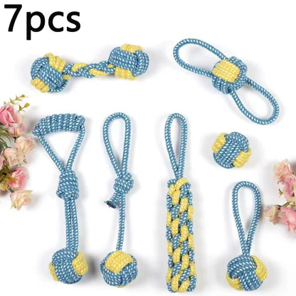 Wint Dog Cotton Rope For Relieving Boredom Grinding Toys Iarge And Medium-Sized Puppy Toys Dog nteractive Anti Bite Tug of War