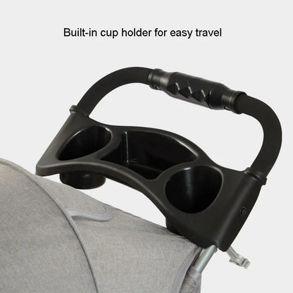 Three-wheeled Lightweight Foldable Pet Stroller Outdoor Small Dog And Cat Stroller With Storage Holder Cup Basket