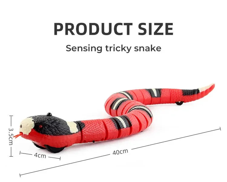 Remote Control Snake Pet Interactive Toy 16 Inch Toy Snake Egg Shaped Infrared Controller Prank Toy Ideal Gift for Kids Adults