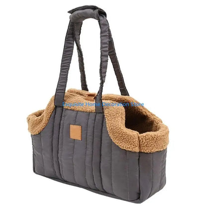 L5BF Pet Handbag Cats Carriers Bag Soft Big Capacity with Safety Strap Breathable Pet Carriers Sightseeing Bag
