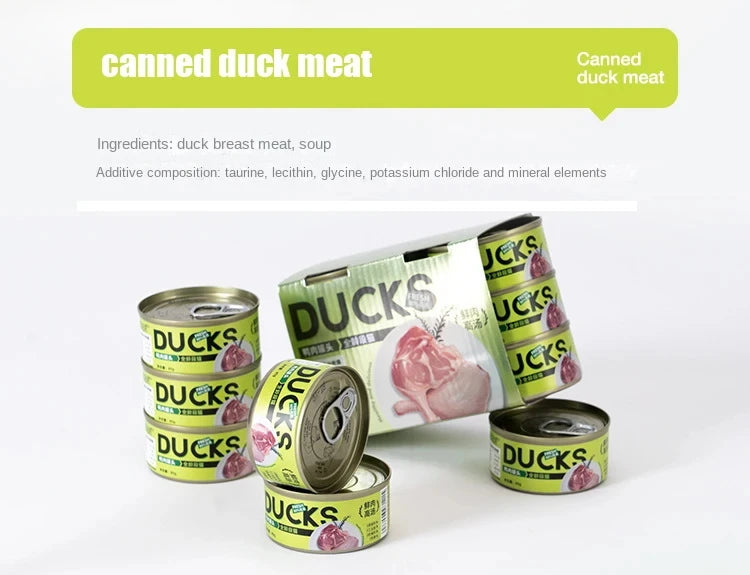 New Snacks Canned Cat Main Food Jar Gollum Sauce Steamed Chicken Breast Nutrition Hydrating Gill Wet Food