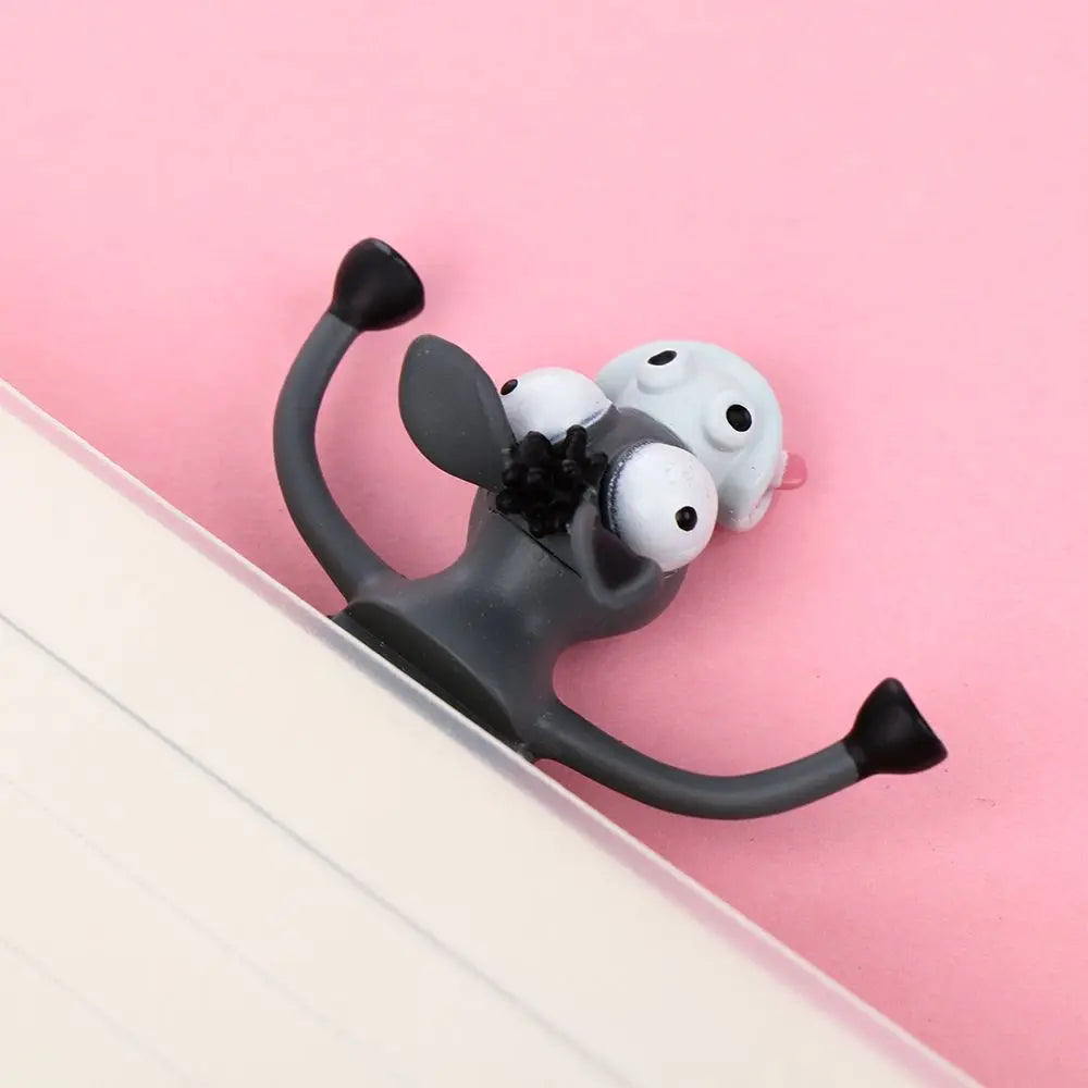 Creative Stationery Bookmarks 3D Stereo Cartoon Marker Animal Bookmarks Ocean Series Seal Octopus Cat Panda And Shiba Inu