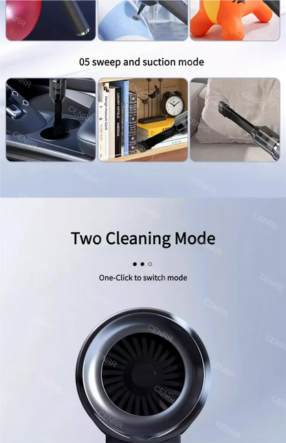 CENRR 210000PA Mini Car Vacuum Cleaner Wireless Powerful Vacuum Car Cleaner Handheld Portable Vacuum Cleaner Cleaning Machine