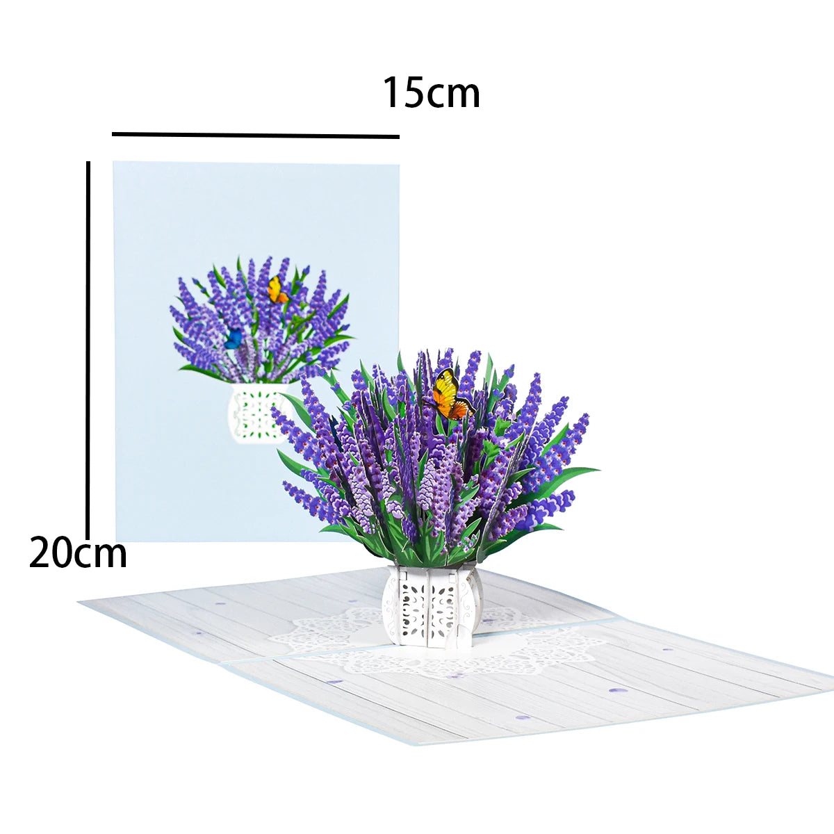 Pop-Up Flower Card Flora 3D Greeting Card for Birthday and Festivals