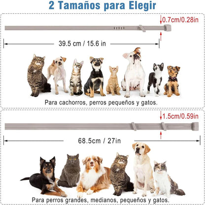 SEISSO Antiparasitic Collar for Dogs 8 Months of Protection Collar Protects Dogs and Cats from Fleas  Lice Mosquitoes Larvae