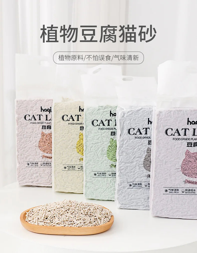 Original Tofu Cat Litter 6L Green Tea Mixed Plant Cat Litter Pet