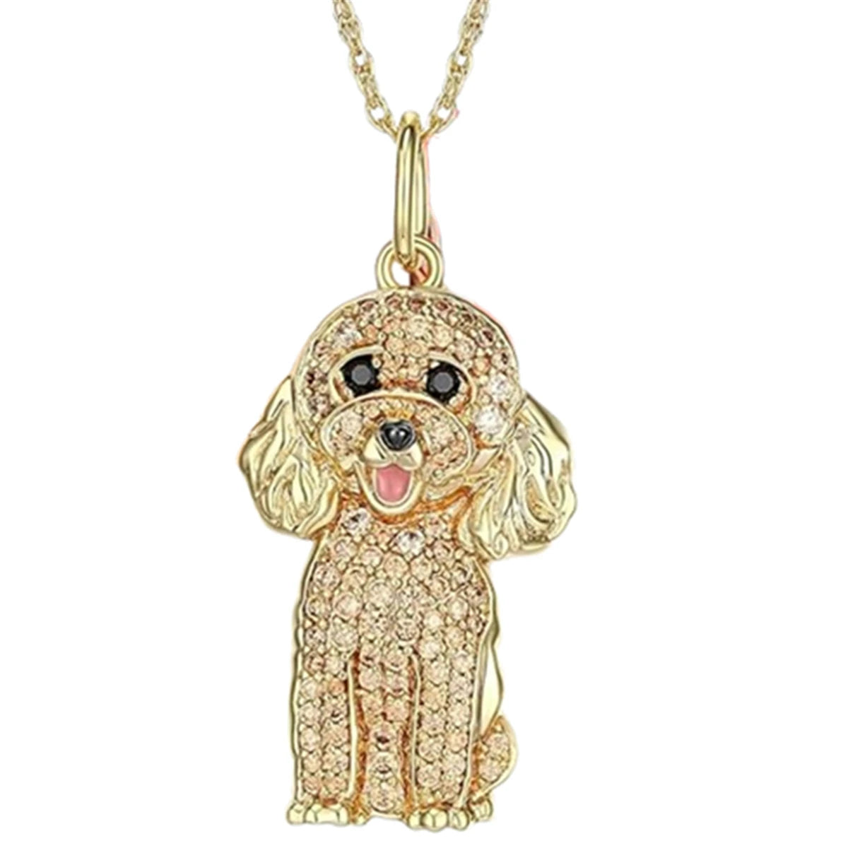 Exquisite and Cute Schnauzer Dog Pendant Necklace for Women Elegant Pet Puppy Jewelry Animal Accessories