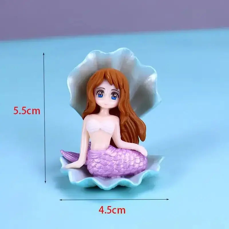 Pretty Mermaid Figurines for Aquarium Kawaii Artificial Mermaid Ornaments Fish Tank Handicrafts Desk Aquarium Decoration