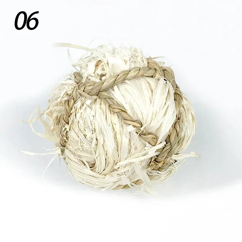 7CM Chewing Braided Ball Guinea Pig Rabbit Hamster Small Animal Play Pet Interactive Chew Toy