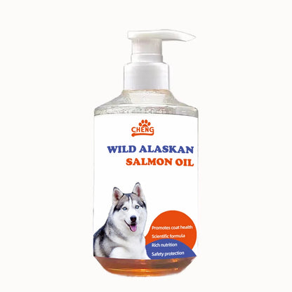 300ml Vet-Recommended Salmon Oil Liquid for Pets Reduces Shedding, Boosts Immunity & Joint Health, Shiny Coat & Heart Function