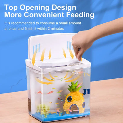 Aquarium Small Mini Fish Tank Home Fish Aquarium Self-Circulating Back Filter With Lighting And Wave Pumps Fish Tank Kits