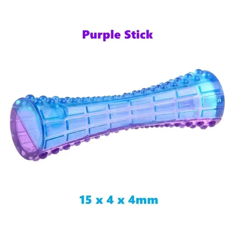 Interactive Dog Ball Pet Toys G-Ball Series Squeaky 2.5' Bouncy Assorted Colors for Small/Medium Dogs