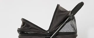 Luxury Pet Stroller Detachable and Folding Carrier Small Medium Dogs And Cats Trailer with Steel Pipe PC505 Large  Storage Bag