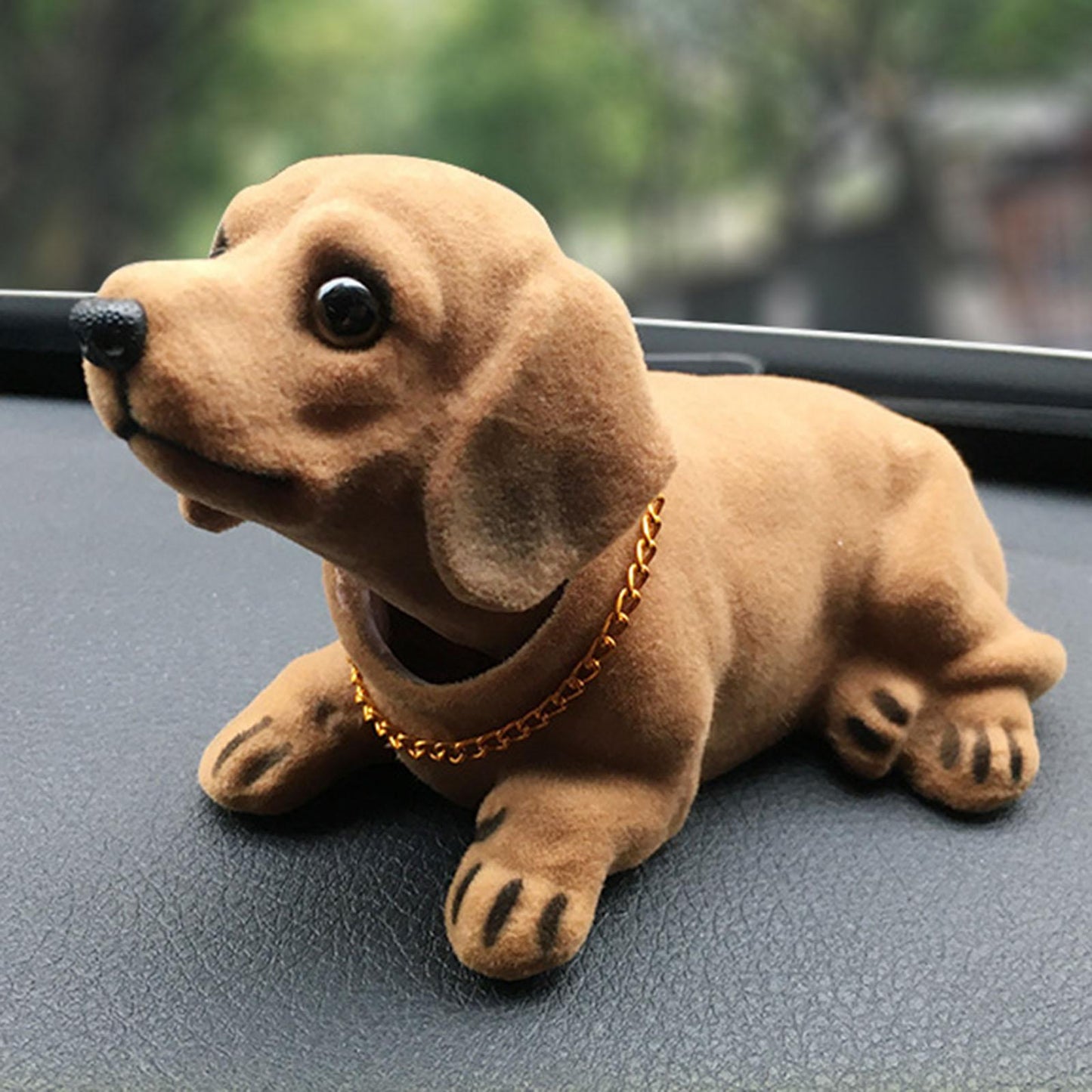 Creative Bobble Head Dog Figure Ornament Statue Cute Shaking Head Dog Car Ornament for Car Dashboard Tabletop Decoration Bobbing