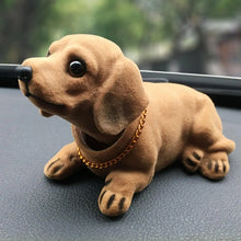 Creative Bobble Head Dog Figure Ornament Statue Cute Shaking Head Dog Car Ornament for Car Dashboard Tabletop Decoration Bobbing