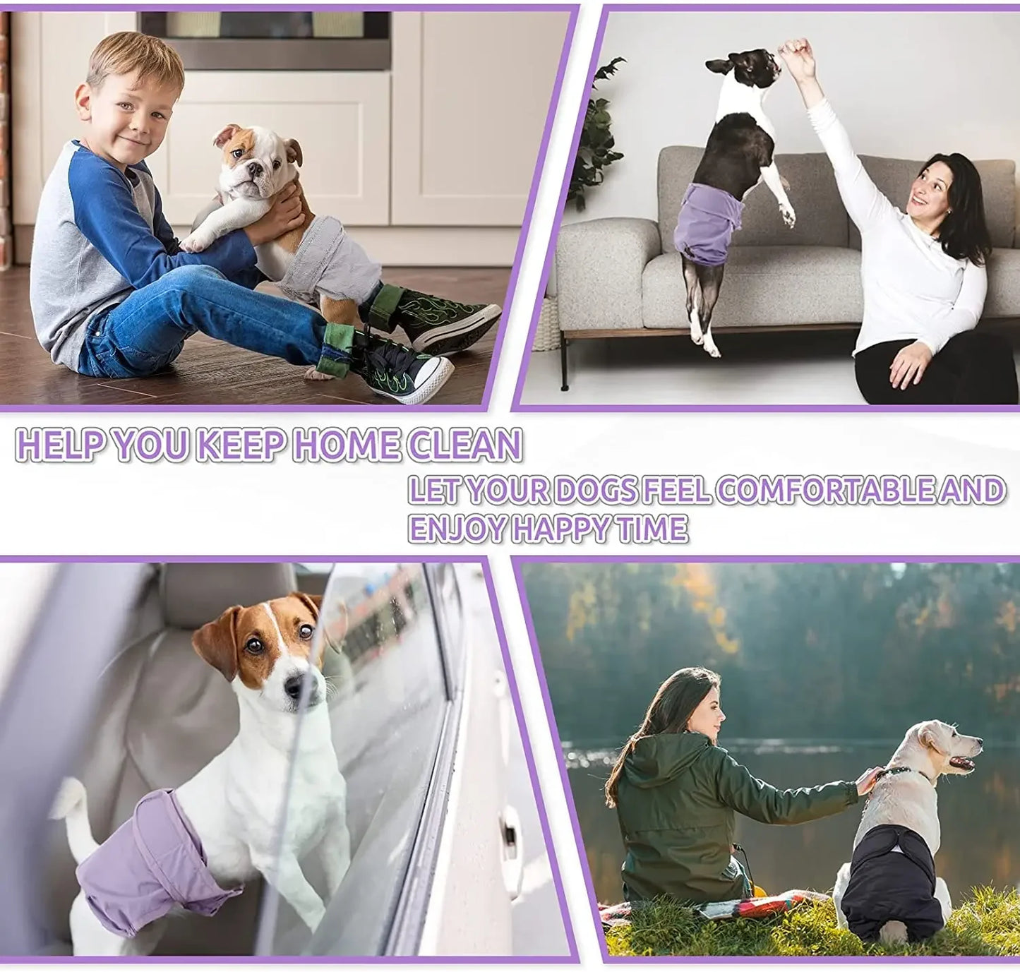 Reusable Female Dog Diapers – Washable, Absorbent & Leakproof