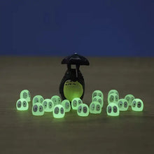 Aquarium Ornaments Luminous Ornament In Dark Alien Fish Decor Miniature Luminous Ghost Kit For Landscape Aquarium Accessories