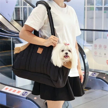 Travel Pet Carrier Portable Dog Cat Tote Bag Stylish and Lightweight Pets Carrying Bag for Driving Going Out Walking Traveling