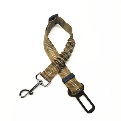 Pet Dog Car Seat Belt Retractable Buffer Elastic Reflective Safety Traction Rope Dog Leash Harness Dogs Dog Accessories Supplies
