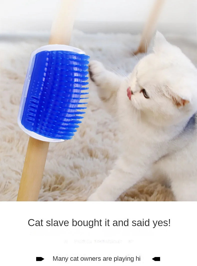 Cats Wall Corner Scratcher Brush Pet Comb Cratch Bristles Arch Massager Self Grooming Accessories