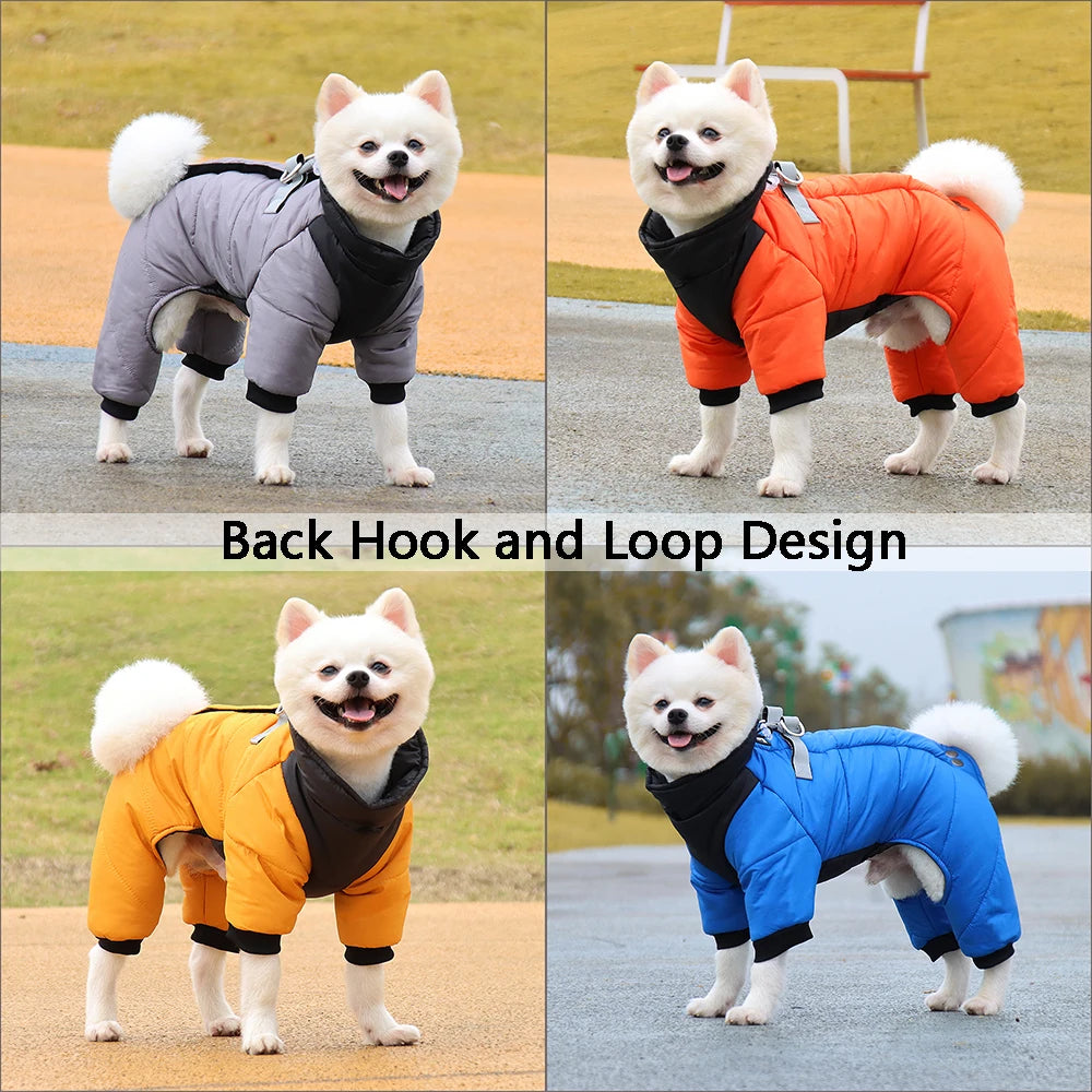 Winter Warm Thicken Pet Dog Jacket Waterproof Dog Clothes for Small Medium Dogs Puppy Coat Chihuahua French Bulldog Pug Clothing