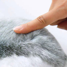 汽車儀錶板擺飾裝飾可愛模擬毛絨貓狗玩具汽車內裝兒童禮物汽車用品