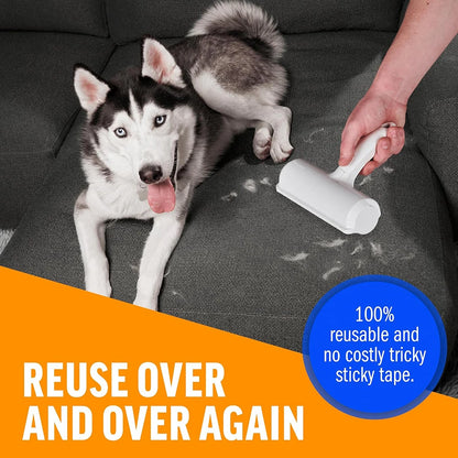 Pet Hair Remover With Washable Double-Sided Drum Adhesive Brush Suitable For Sofa Carpet Clothing And Bedding Hair Removal Tools