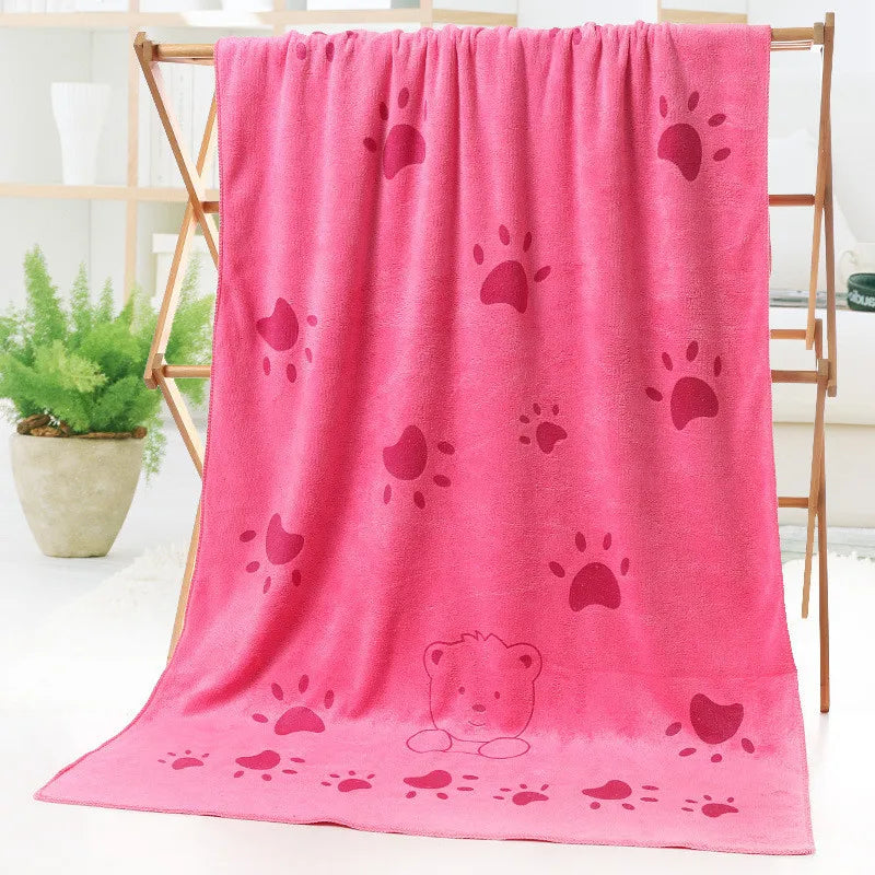 Microfiber Pet Towel Super Absorbent Pet Bath Towel for Cats Small Large Dogs Cleaning Grooming Drying Tool Pets Supplies