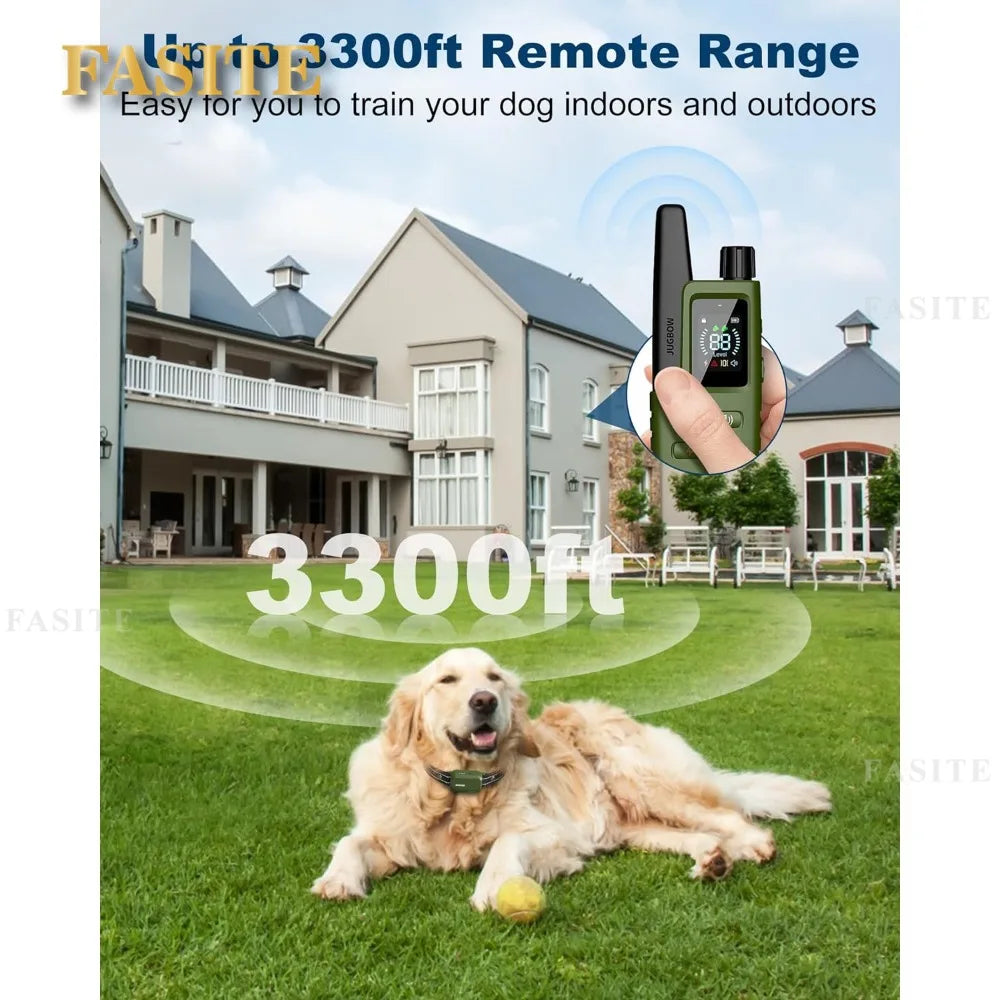 Dog Shock Collar with Remote, 3300FT Range, Waterproof