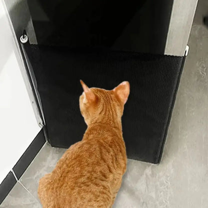 Durable Guard Retractable Fence Gate Barrier Folding Pet Safety Enclosure Universal Black Baby Safe Guard Door Home