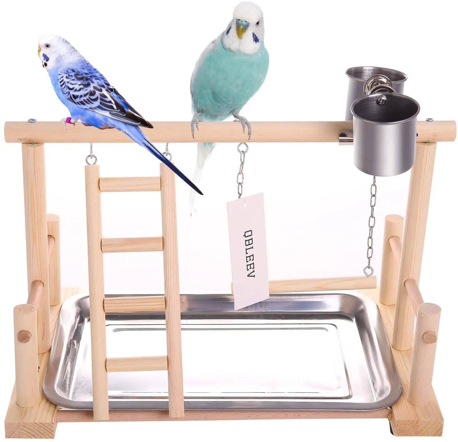 Solid wood parrot stand, bird training stand, toy supplies, desktop training stand, parrot interactive amusement park