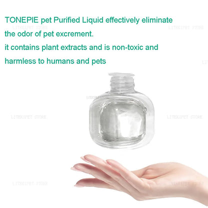 Purification Concentrated Liquid Smart Automatic Self Clean Sterilization Deodorant for TONEPIE Automatic Cat Litter Box