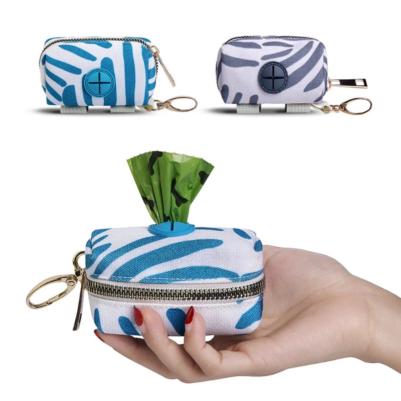 Portable Dog Poop Bag Dispenser Pouch Biodegradable Holder