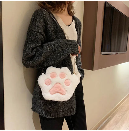 Japanese Style Kawaii Bag Women Cartoon Plush Shoulder Bag for Women 2022 New Crossbody Bag Small Phone&Purse Bag Bolsa Feminina