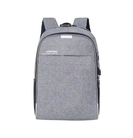 Men's Business Backpack Laptop Bag with USB Charging Port Combination Lock Anti-theft Design Travel Bag Student Schoolbag