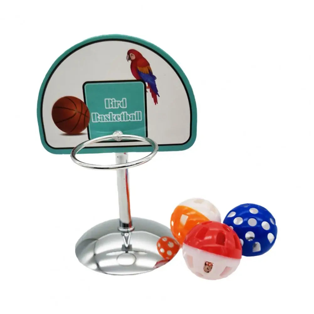 Funny Parrot Birds Toys Mini Basketball Hoop Basket Parrot Parakeet Intelligence Puzzle Game Chew Toys игрушки для попугаев