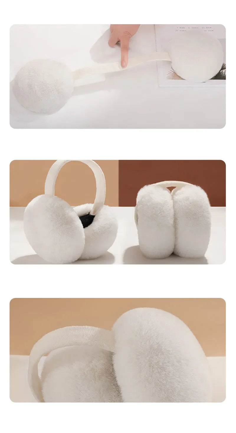 New Lovely Winter Warm Cat Ear Warmers Glitter Ears Plush Earmuffs for Women Playful Girls Ear Muffs Cold Protection Warm Hot