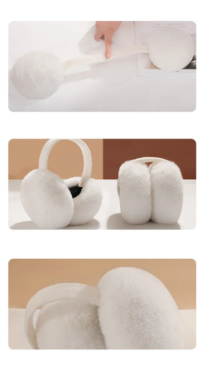 New Lovely Winter Warm Cat Ear Warmers Glitter Ears Plush Earmuffs for Women Playful Girls Ear Muffs Cold Protection Warm Hot
