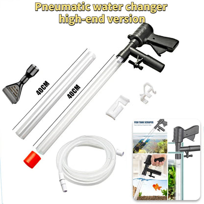 Manual Water Changer Fish Tank Cleaning Tool Aquarium Sand Gravel Cleaner Siphon Principle fish tank accessories