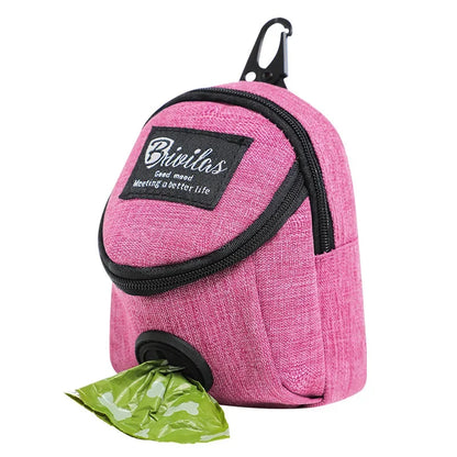 Portable Dog Treat Pouch & Poop Bag Dispenser for Training