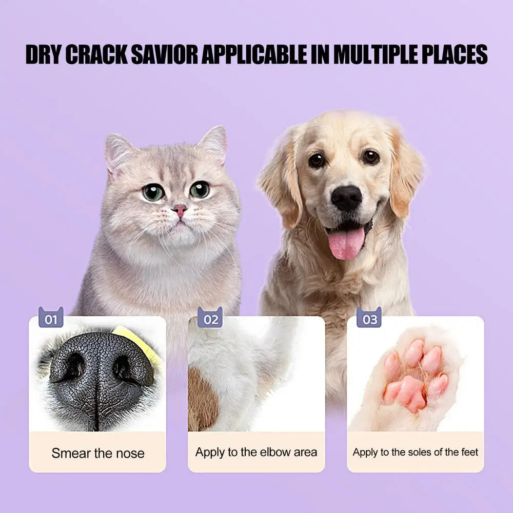 Paw Wax For Dogs 1.41oz Paw Cream Cracked Dog Paws Anti-Drying Moisturizing Foot Care Cream Restores Dry Damaged Large Dogs Paws